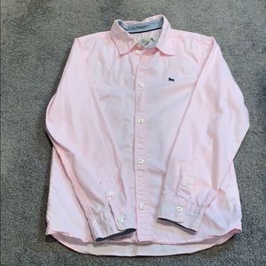 H&M Pink Button-Down Shirt -Boys Size 8-9Y
